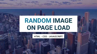 Random Image On Page Load On Click Using HTML - CSS