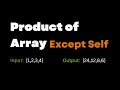 01 Solution Product of Array Except Self - Leetcode 238 Java DSA LeetCode Solutions