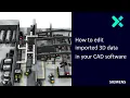 How to Edit Imported 3D CAD Data STEP IGES Solidworks Inventor Creo-Catia in Solid Edge