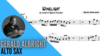Download GERALD ALBRIGHT [alto sax transcription] WINELIGHT MP3