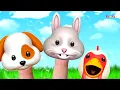 Kedi Parmak Miyav - Köpek Parmak - Parmak Ailesi Hayvanlar - Pam Pam Çocuk Şarkıları