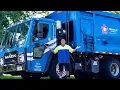 Day In The Life of a Rear Load Garbage Truck Driver Recycle Trucks In Action Republic Services