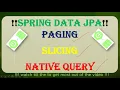 Microservices with Spring Boot 4 Pagination Slicing NativeQuery Spring data JPA