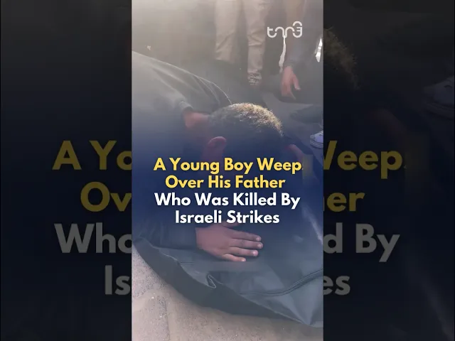⁣Boy bids farewell to his father who was killed by Israeli strikes. He says, “father, don’t leave me”