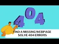 I Fixed this 404 Error in 2 Minutes and You Can Too