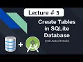 How to Create Tables in SQLite Database tutorial-3