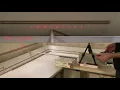 Demonstration of a diffraction grating seeing the effect of changing the wavelength of light