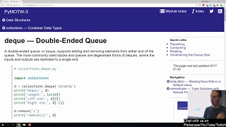 Python Module of the Month Double-Ended Queue deque