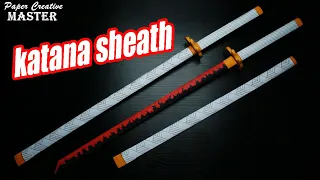 how to make a katana sheath out of paper katana scabbard