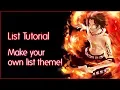 Make a Custom Layout Theme MyAnimeList CSS tutorial