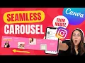 How to Create a Seamless INSTAGRAM CAROUSEL with Canva from a MOBILE Phone 2022