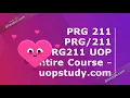 PRG 211 PRG211 UOP Entire Course - uopstudy com