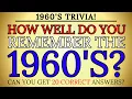 Lagu Most Seniors Fail THIS 1960's QUIZ! Think You Can Remember It All?