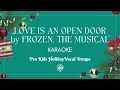 Love Is An Open Door from Frozen the Musical (Karaoke version) Instrumental