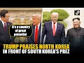 Download Lagu US President Donald Trump praises North Korea in front of South Korea’s President Lee