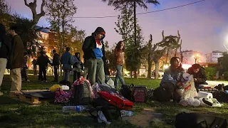 تصاویری از لحظه وقوع زلزله ۶ ۲ ریشتری و پس لرزه های آن در استانبول دندنها