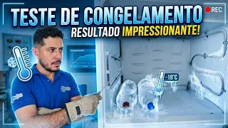 Teste de congelamento resultado impressionante #geladeira #dicas #restaurar #reciclar