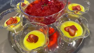 طرز تهیه کاسترد با جیلی دندنها