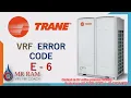 Trane VRF Error code E-6 English