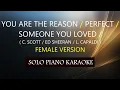 Download Lagu YOU ARE THE REASON / PERFECT /SOMEONE YOU LOVED ( C. SCOTT /  SHEERAN / L. CAPALDI ) FEMALE VERSION