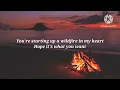 Cautious Clay - Wildfire (lyrics video)