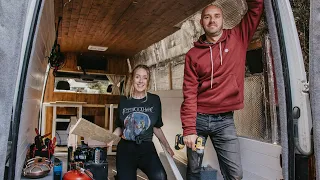 RIPPING APART OUR VAN AFTER 1 YEAR OF VAN LIFE | VAN LIFE RE-BUILD