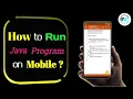 How to run Java program on mobile phone