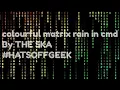 Colourful matrix rain effect how