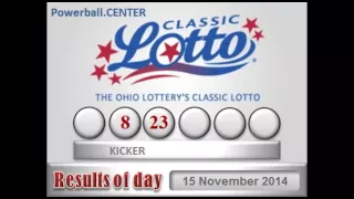 Ohio Classic Lotto 15 November 2014 Oh Lottery Ohio Lottery