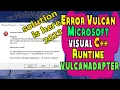 Fix Microsoft Visual C Runtime Library Assertion Failed Vulcanadapter cc Error Adobe Windows PC