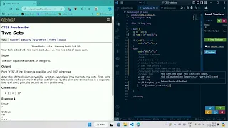 CSES - Two Sets CSES Solutions CSES Problem Set