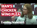 Man makes passionate speech about renaming boneless chicken wings at American council meeting