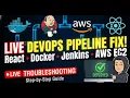 Complete DevOps Pipeline React App Deployment with Docker Jenkins AWS EC2 Step-by-Step Tutorial