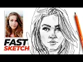 How I sketch a portrait - Fast sketching techniques tips