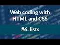 Web coding using HTML CSS - Lesson 6