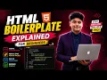 HTML Boilerplate Explained for Beginners HTML Complete Course Bangla 2026