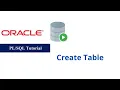 6 Create Table in Oracle