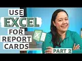 How To Write Report Card Comments In Excel