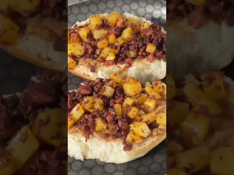 Molletes de Papas con Chorizo #recetas #receta #shortviral #cocina #chorizo