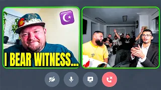 White Christian in the chat accepts Islam!