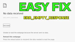 How To Fix This Page Isn t Working ERR - EMPTY