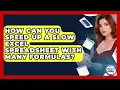 How Can You Speed Up A Slow Excel Spreadsheet With Many Formulas - Docs and Sheets Pro