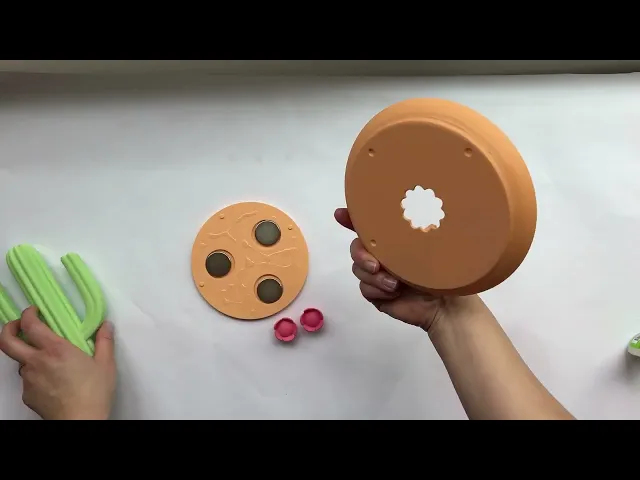 Cactus Magnetic Organizer - For Hair Accessories and Crafts video thumbnail