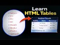 Learn HTML Tables in 4 Minutes HTML Table Tag Tutorial for Beginners