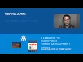 COURSE PSD Photoshop to WordPress Theme Development - Introduction