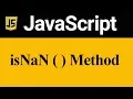 isNaN Method in JavaScript Hindi