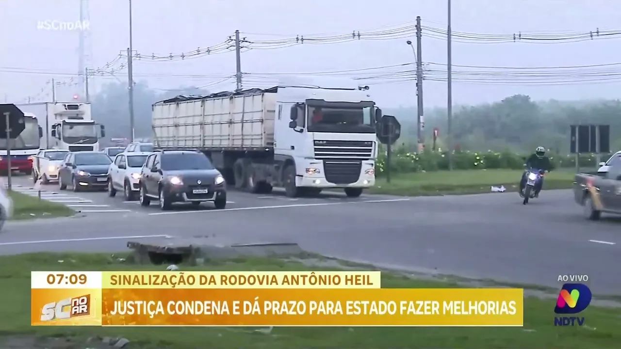 Justiça condena estado e determina melhorias na sinalização da Rodovia Antônio Heil