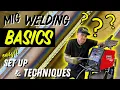 MIG Welding Basics For BEGINNERS!! How To Set Up Your Welder + Tips, Tricks \u0026 Techniques!!