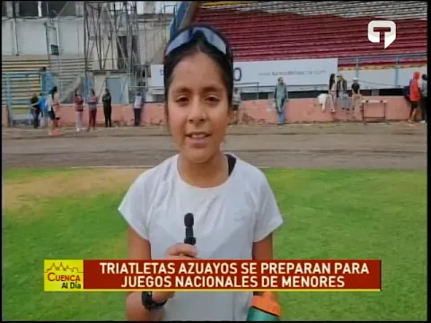 Triatletas Azuayos se preparan para juegos nacionales de menores