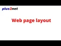 Web page layout using DIV tag and CSS